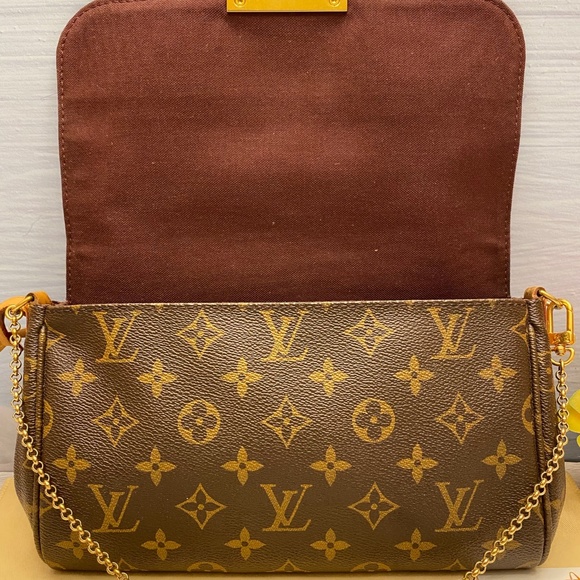 Louis Vuitton Favorite MM Monogram Chain Clutch Crossbody (DU4173) - Picture 3 of 12